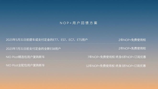 NOP+订阅付费换电权益退坡 蔚来回应变相涨价